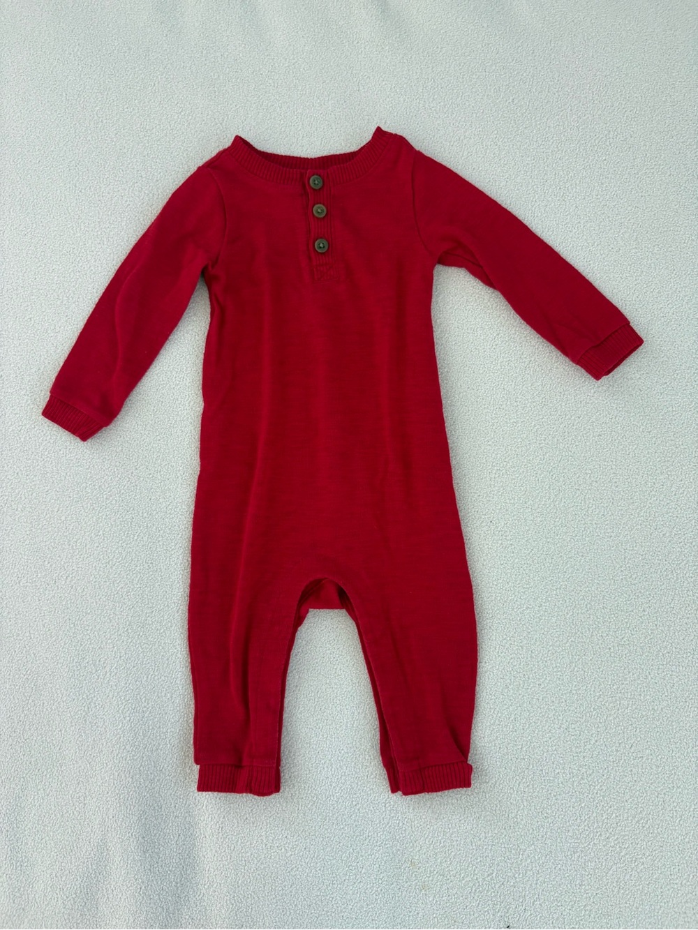 Old Navy Red Infant Knit Onesie Romper
